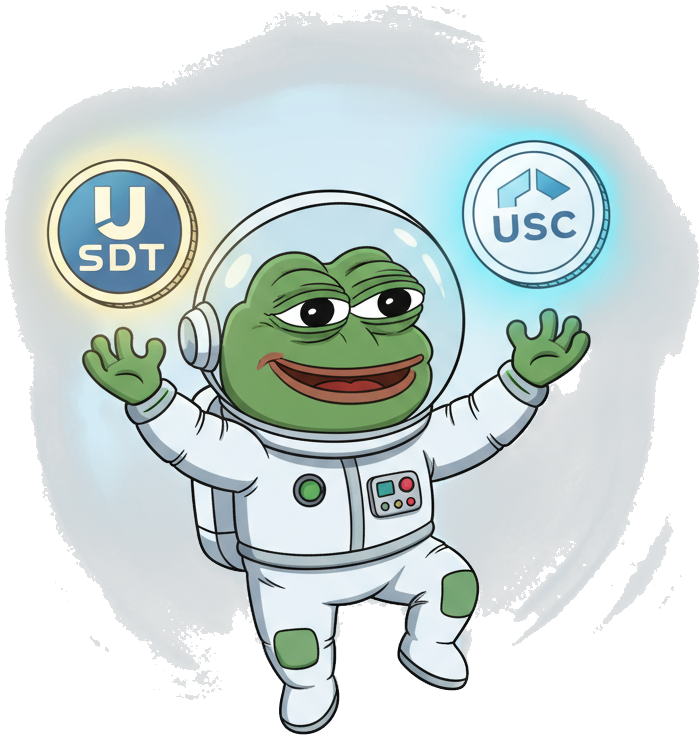 Pepe with stablecoins
